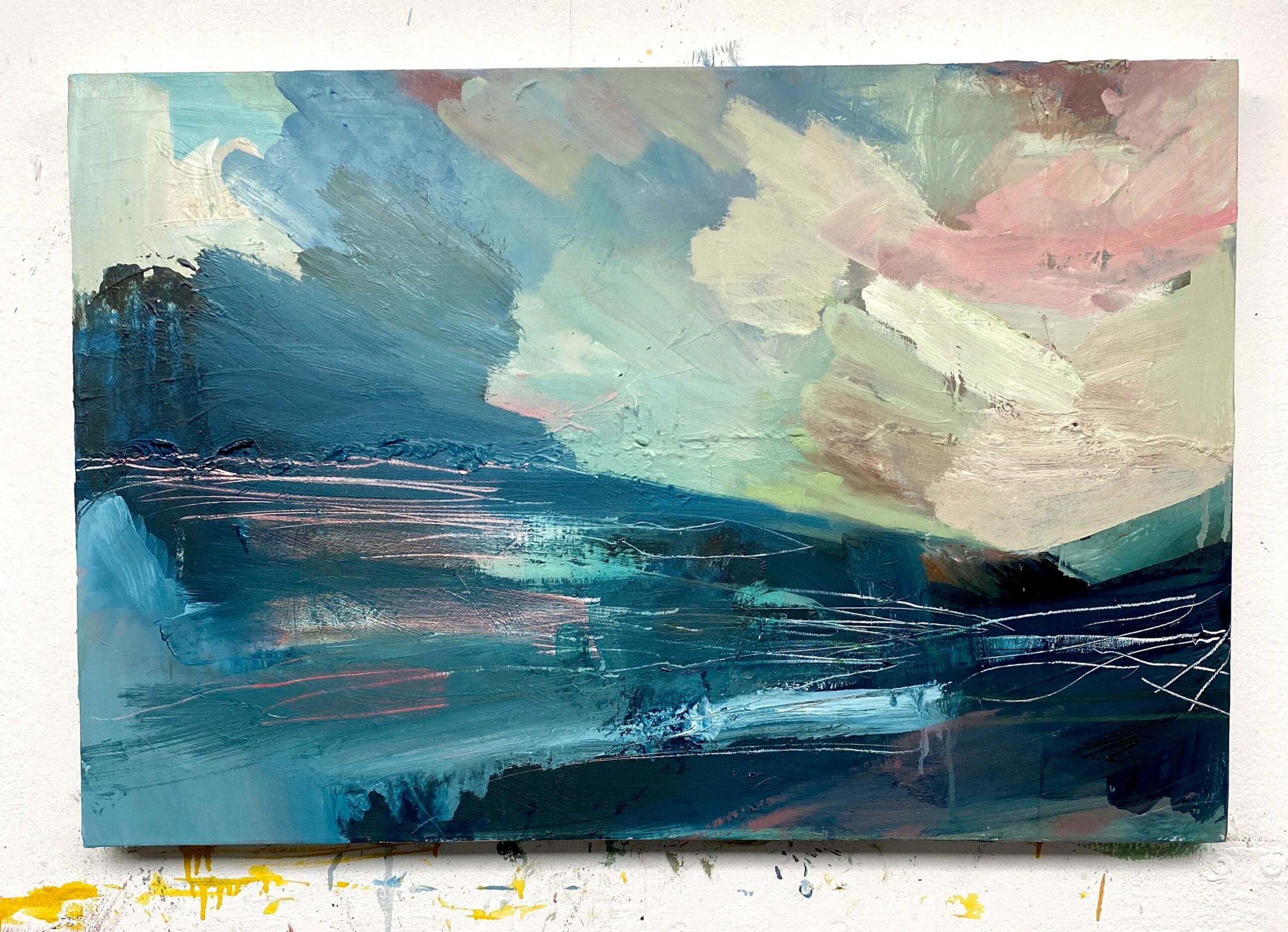 No.11 Pale Shelter Unframed Oil on canvas 76cm x 51cm £