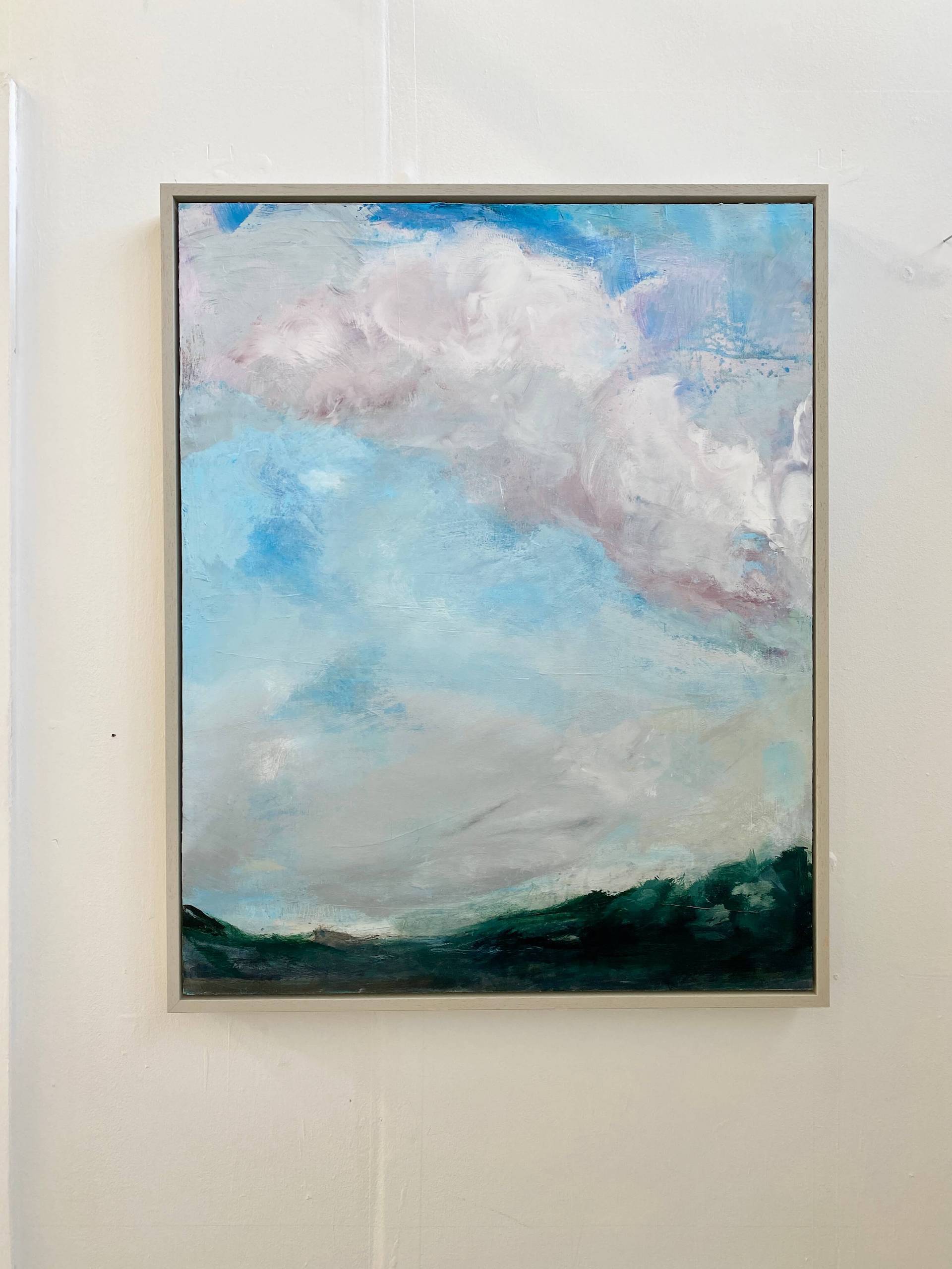 Wimbledon Common The Case of the Curious Pink Cloud Acrylic on board 61cm x 92cm