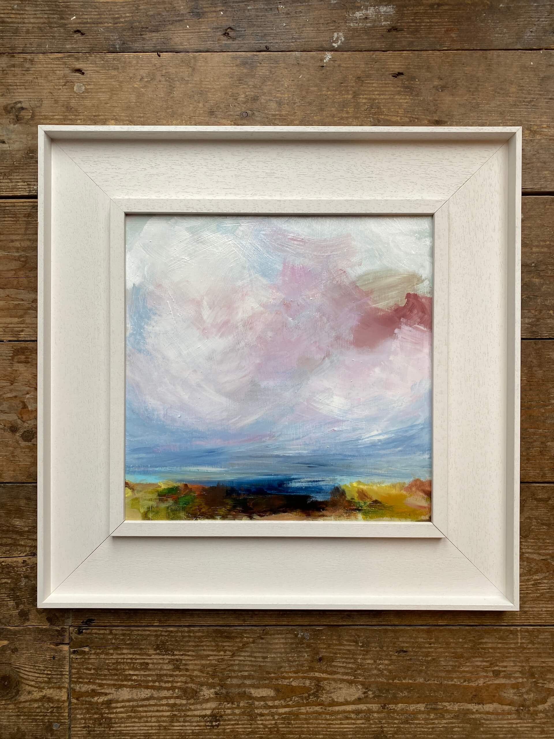 The Mysterious case of the pink cloud 2, 30 x 30cm Acrylic on Canvas