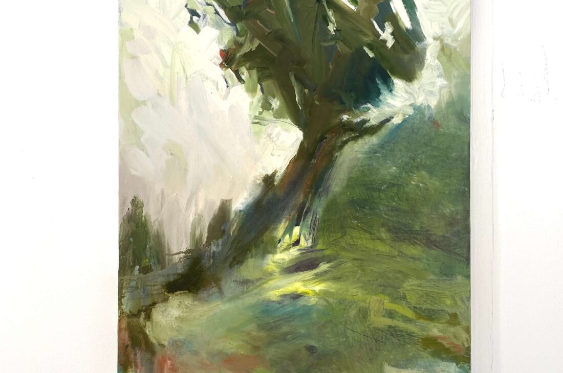 2. How far do you bend before you break it all away 2 oil on linen. 50x77cm