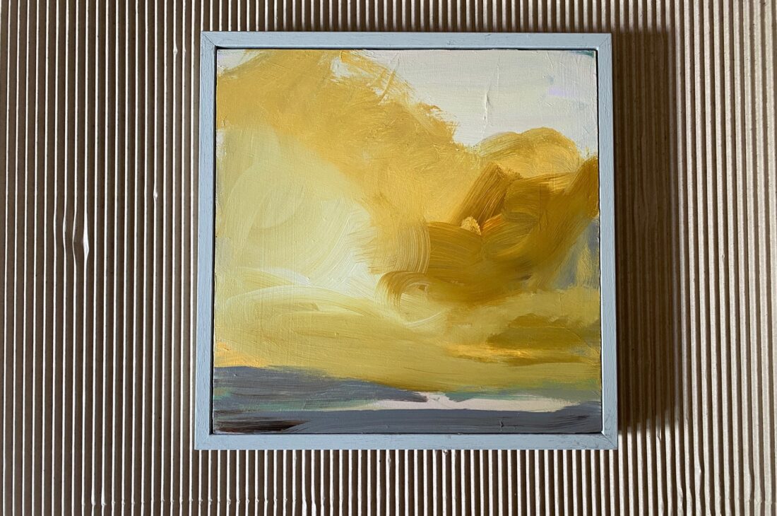 Late summer sun acrylic on board 30x30 1