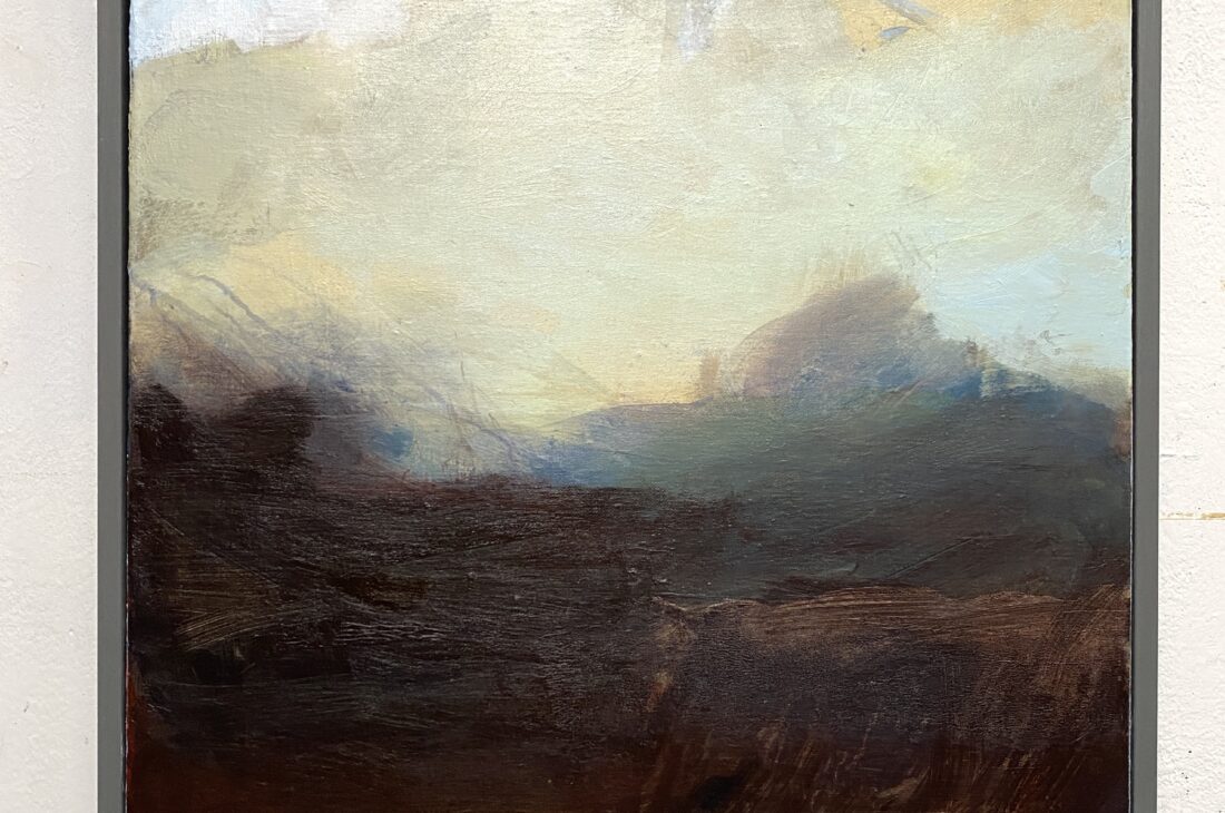 Dance on the musical wind cadence acrylic on linen 50x50cm