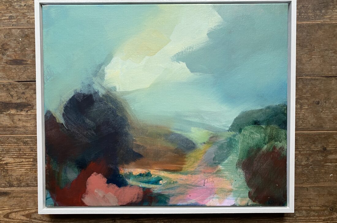 I see hope in the morning light acrylic on linen 60x40cm