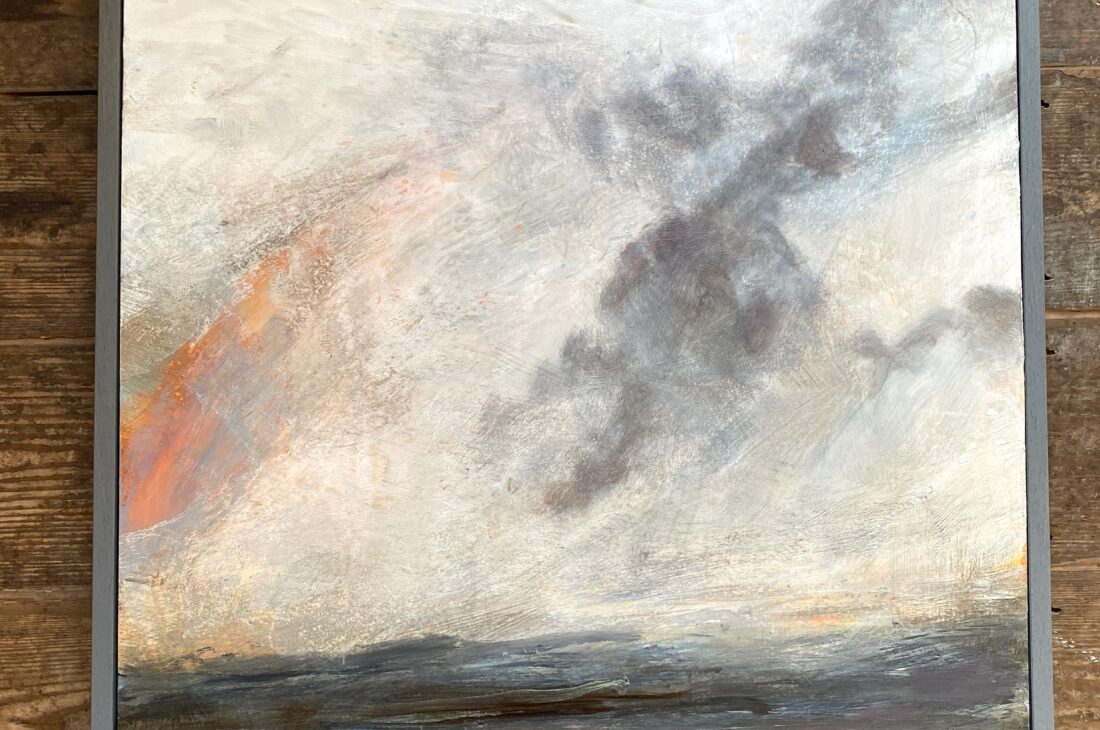 Walls come down acrylic on board 50x50cm