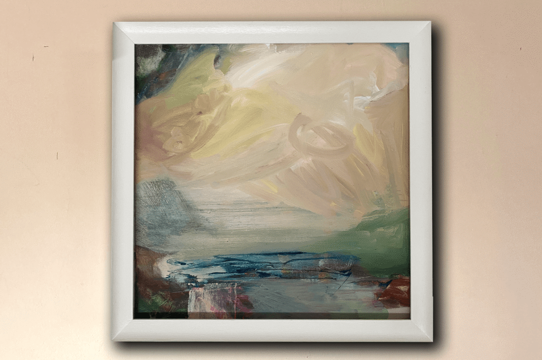 Something from nothing 65x65cm acrylic on linen