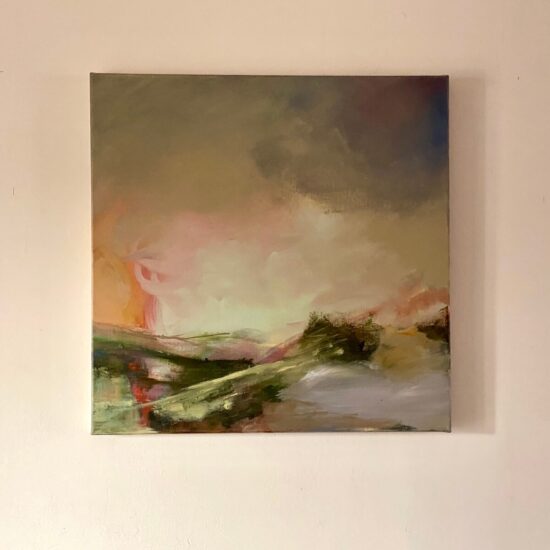 Todays song 61x61cm acrylic on linen