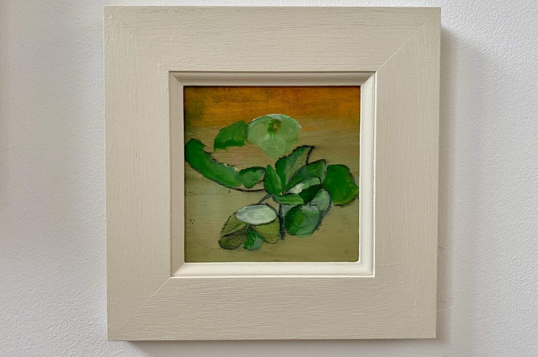 Hellebore 15x15cm acrylic on wood