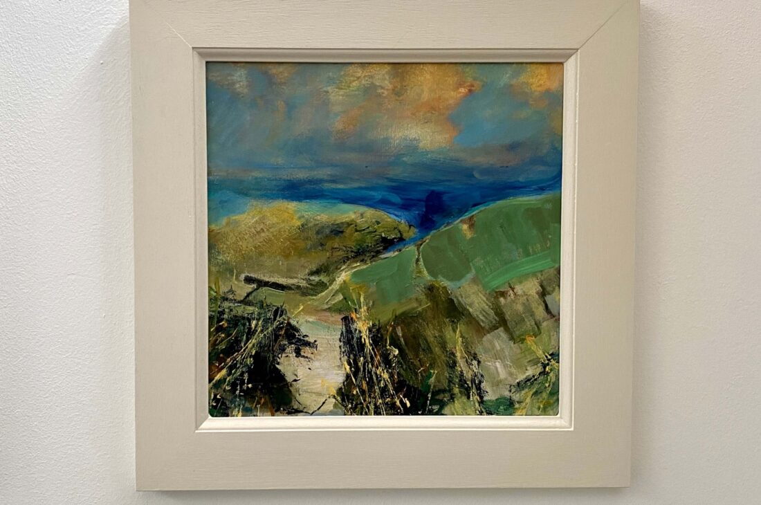 The steep path down 30x30cm acrylic on board