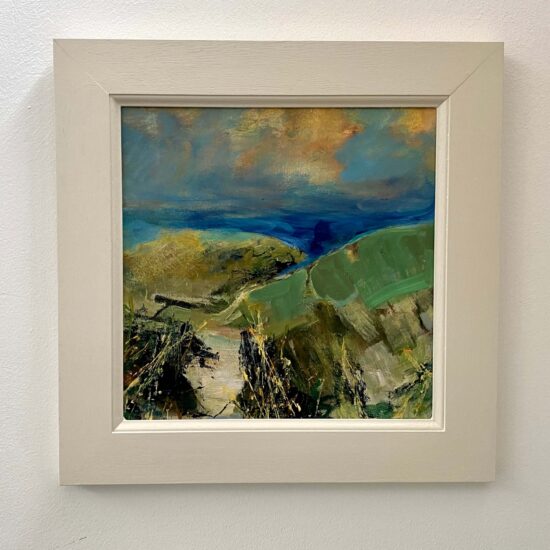 The steep path down 30x30cm acrylic on board
