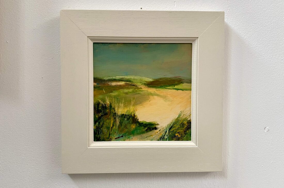 Through the dunes bantham20x20 acrylic on canvas board