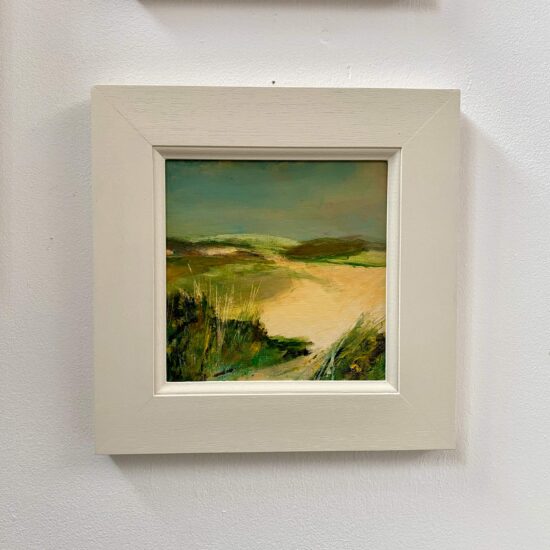 Through the dunes bantham20x20 acrylic on canvas board