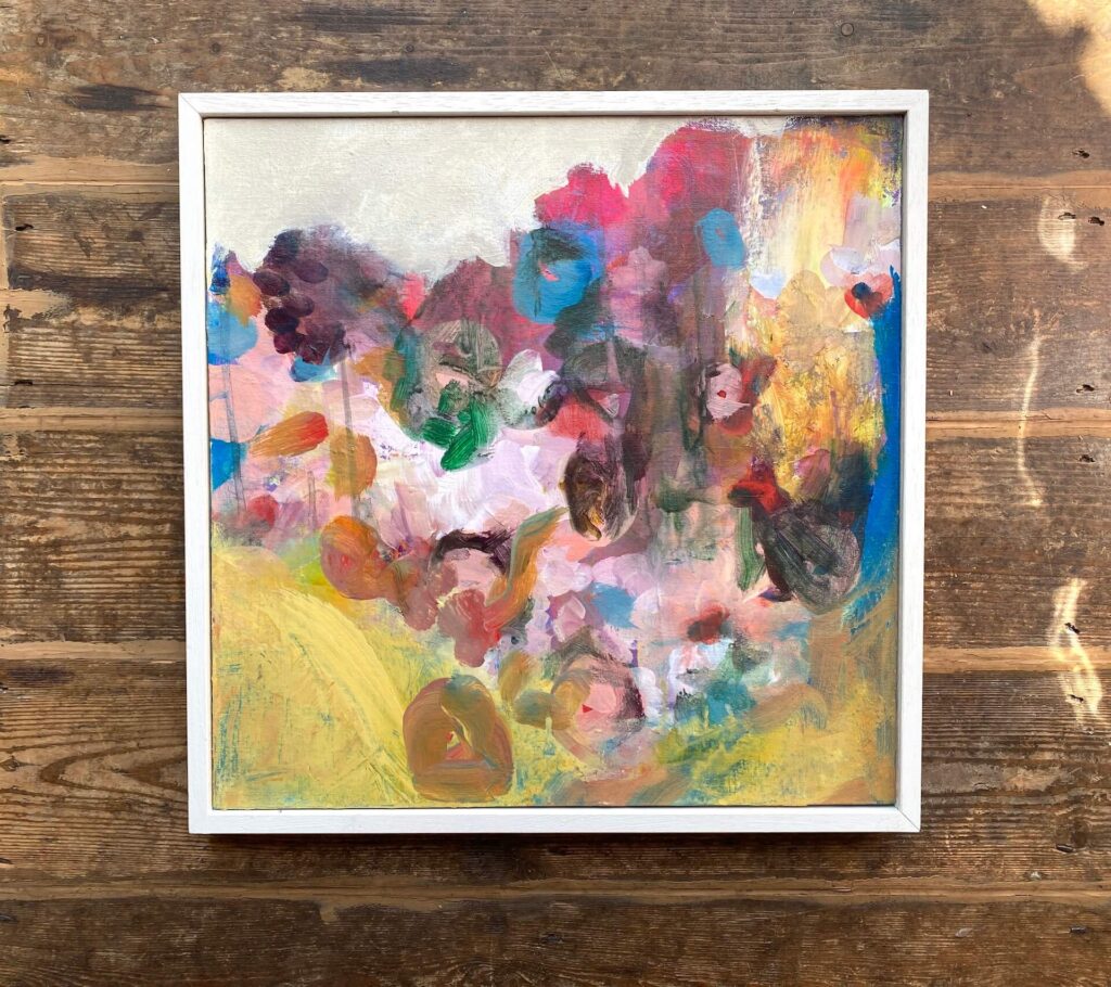 Canker blooms 40x40cm acrylic on linen
