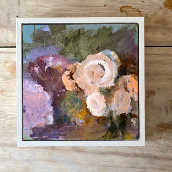 On a tuesday in august i was holding your hand 30x30 acrylic on wood