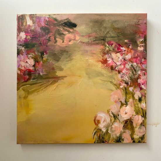 Stars i can hear my skin breathe 61x61 acrylic on linen