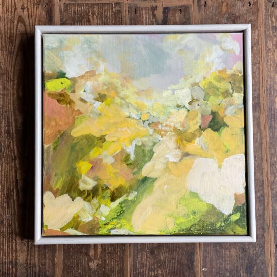 And the sun comes like a god. 45cmx45cm acrylic on linen