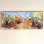 Perfect light and promises triptych acrylic on wood 125cm x 53cm