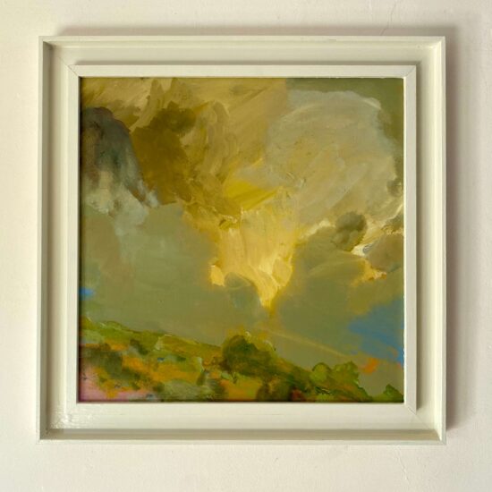 Like winds my eyes close 40x40cm acrylic on linen board