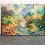 Many rivers to cross 155 x 113cm acrylic on canvas