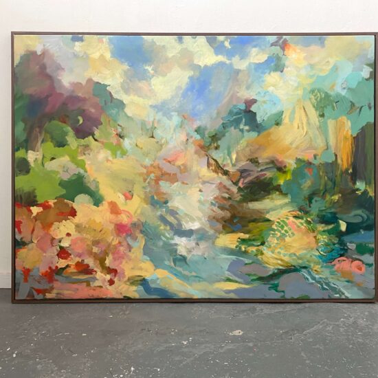 Many rivers to cross 155 x 113cm acrylic on canvas