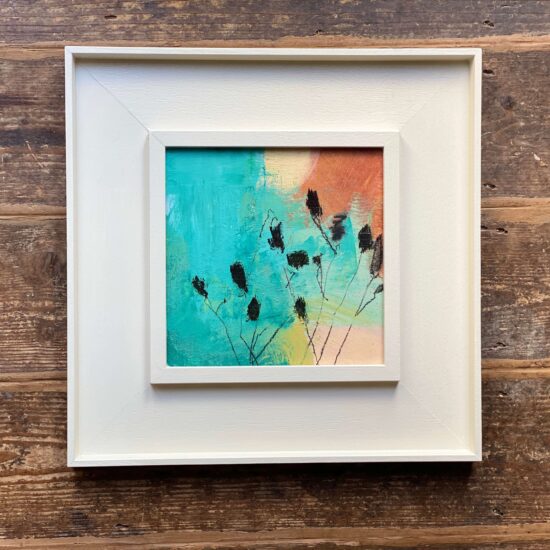 Shrunken berries of autumn 21x21cm acrylic on wood